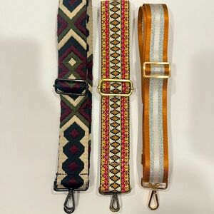 NEW‼️SET of 3 Crossbody Straps -Asst Colors
